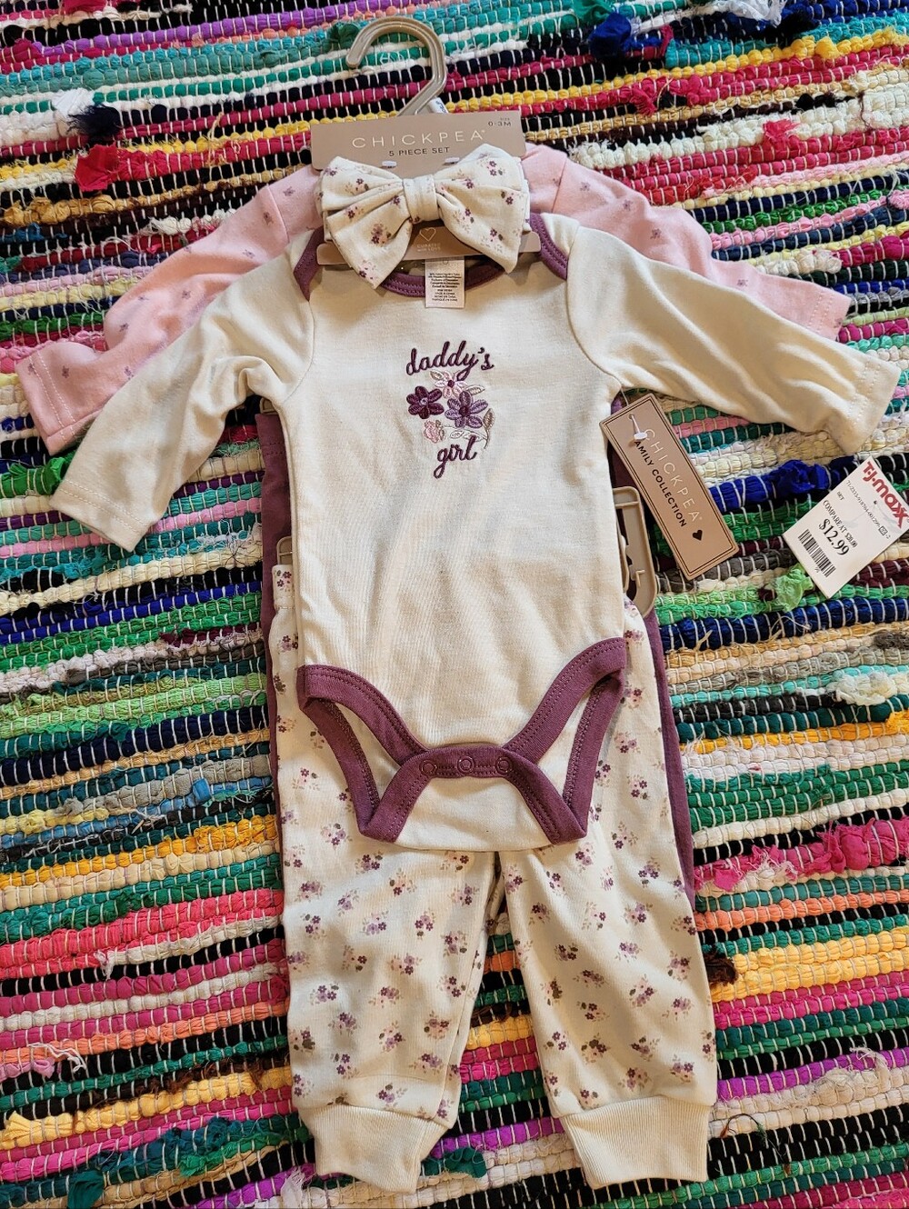 Chick Pea Organic Bodysuit And Pants 5 Piece Set